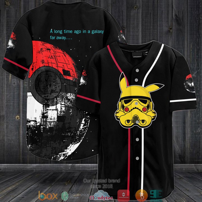 Star Wars Pokemon A Long Time Ago In A Galaxy Far Away Baseball Jersey Star Wars Pokemon A Long Time Ago In A Galaxy Far Away Baseball Jersey