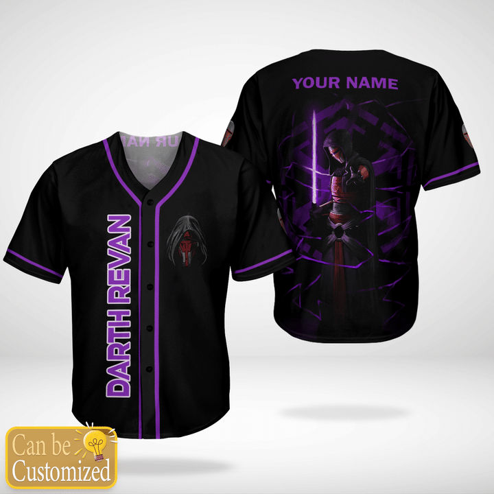 Star Wars Revan Custom Name Baseball Jersey Shirt Star Wars Revan Custom Name Baseball Jersey Shirt