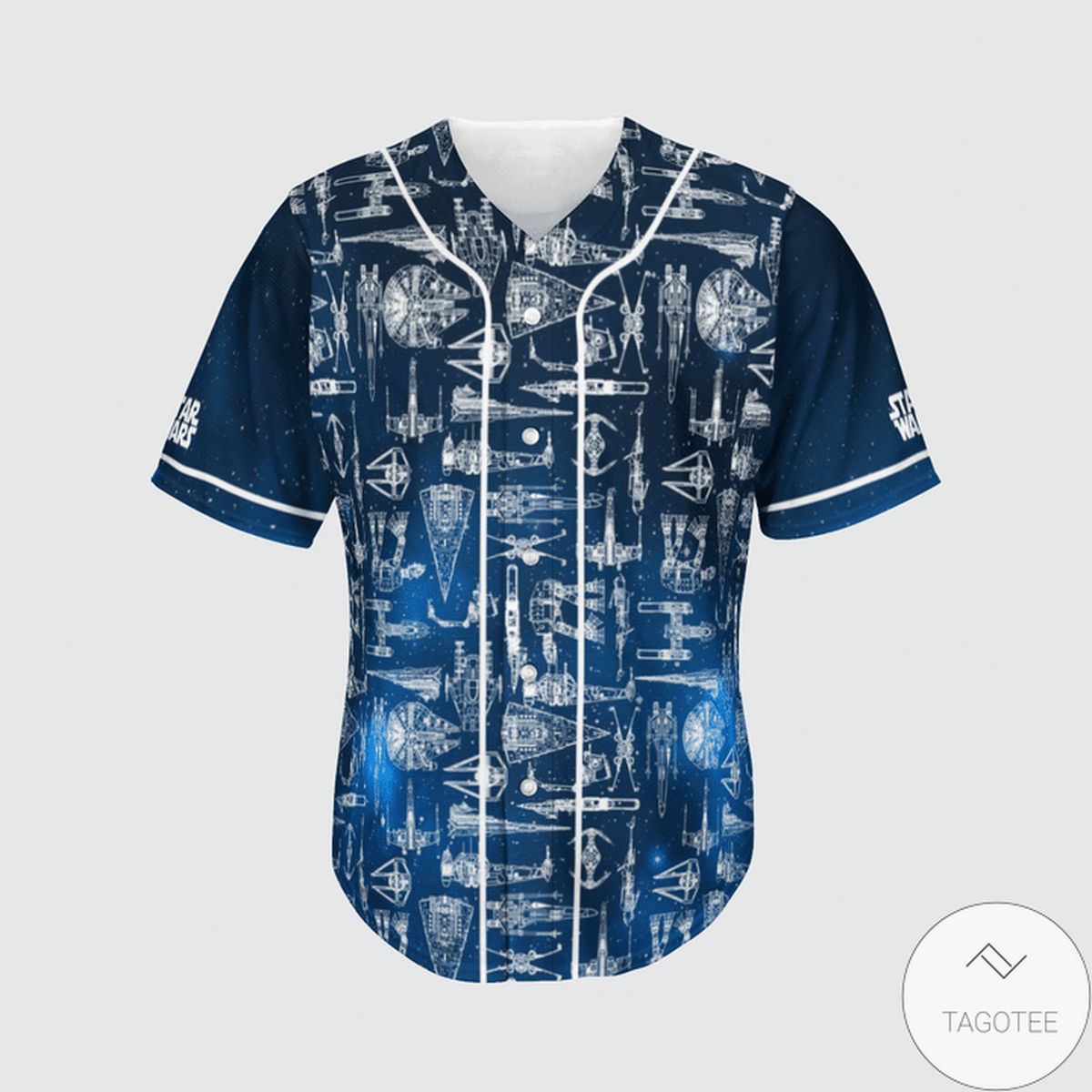 Star Wars Spaceship Blueprint Baseball Jersey Star Wars Spaceship Blueprint Baseball Jersey