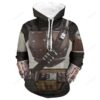 Star Wars The Mandalorian 3D Hoodie For Men Women All Over 3D Printed Hoodie Cosplay Costume Sweater Coat Jacket Pedro Pascal Mandalorian Soldier Warrior Star Wars Prop - e2fbd69878cb