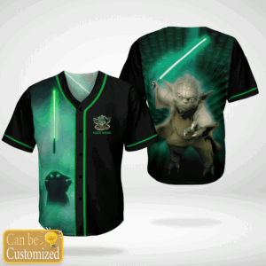 Star Wars Yoda Custom Name Baseball Jersey Shirt