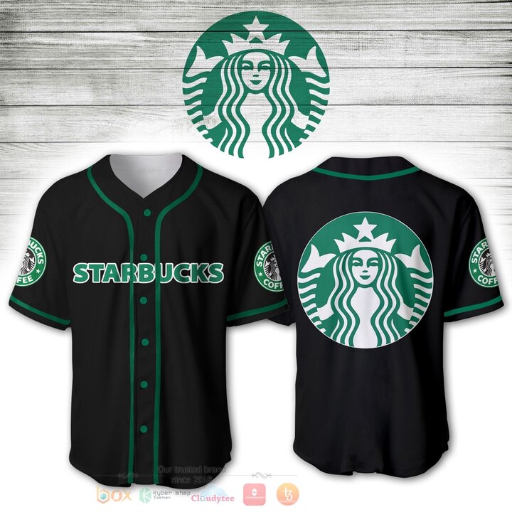 Starbucks Coffee Baseball Jersey Shirt Starbucks Coffee Baseball Jersey Shirt
