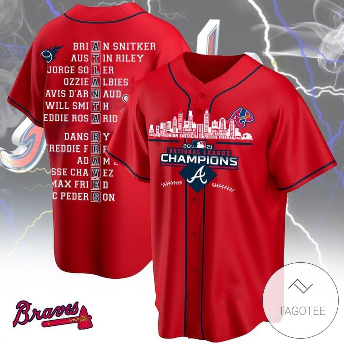 Stational Champions League Atlanta Braves Baseball Jersey Shirt Stational Champions League Atlanta Braves Baseball Jersey Shirt