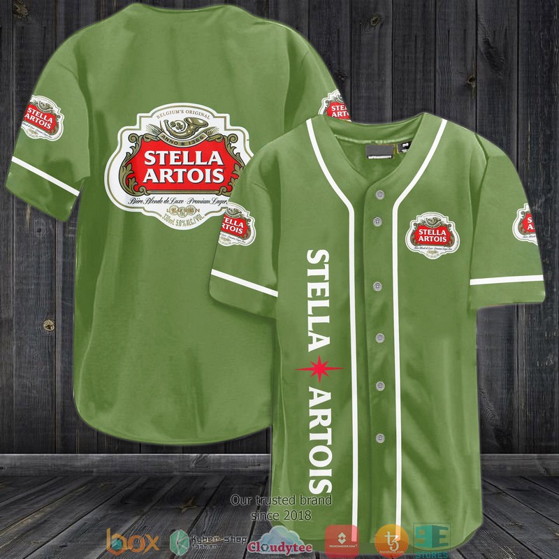 Stella Artois Baseball Jersey Shirt Stella Artois Baseball Jersey Shirt