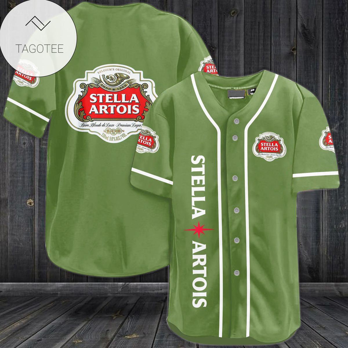 Stella Artois Beer Logo Baseball Jersey Shirt Stella Artois Beer Logo Baseball Jersey Shirt