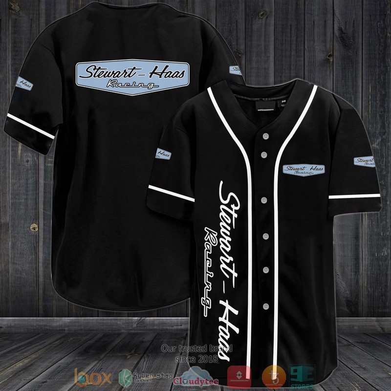 Stewart-Haas Racing Black Baseball Jersey Stewart-Haas Racing Black Baseball Jersey