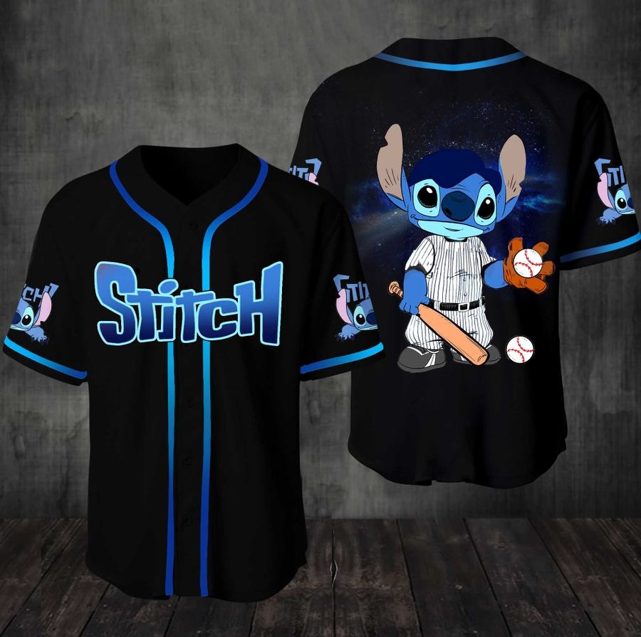 Stitch Baseball Jersey Shirt Stitch Baseball Jersey Shirt
