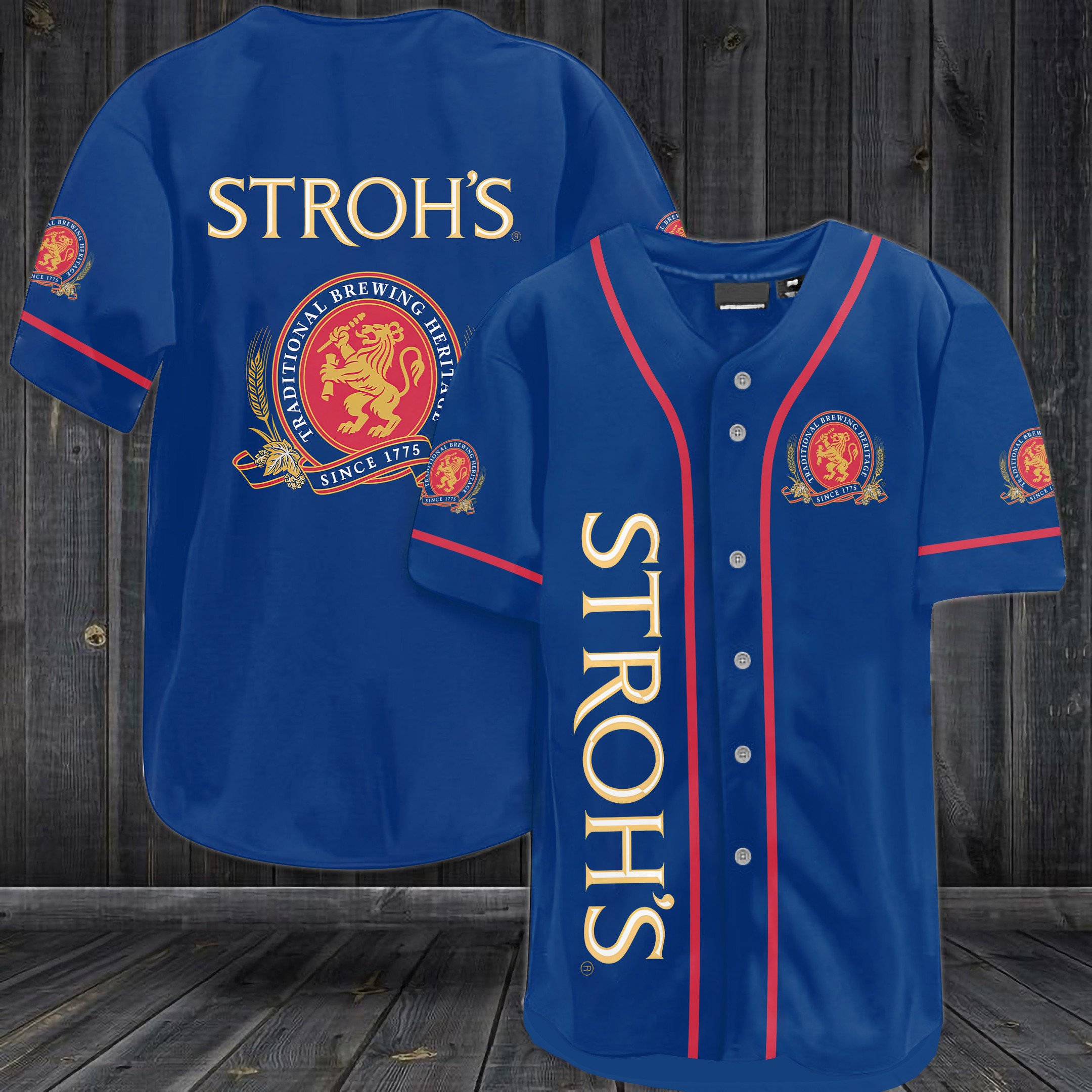 Stroh’S Brewery Baseball Jersey Stroh’S Brewery Baseball Jersey