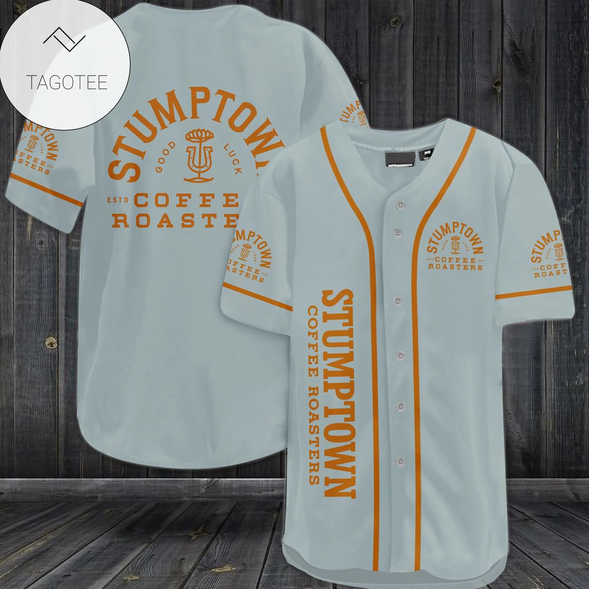 Stumptown Coffee Roasters Logo Baseball Jersey Shirt Stumptown Coffee Roasters Logo Baseball Jersey Shirt