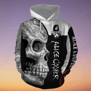 Sugar Skull Alice Cooper Men and Women 3D Hoodie Shirt Sugar Skull Alice Cooper Rock 3D Shirt Alice Cooper 3D All Over Printed Shirt - fd5b68acfd7f