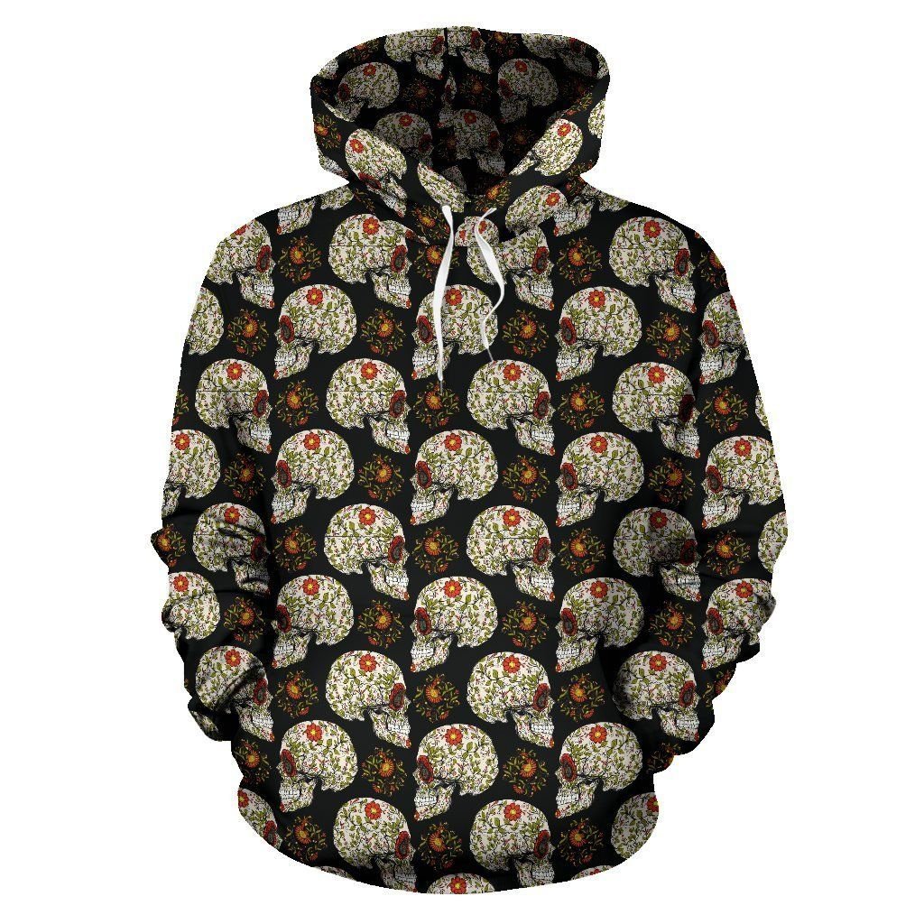 Sugar Skull Flower Design Themed Print Pullover 3D Hoodie For Men Women All Over 3D Printed Hoodie - cc2c3bc81cf0 Sugar Skull Flower Design Themed Print Pullover 3D Hoodie For Men Women All Over 3D Printed Hoodie - cc2c3bc81cf0