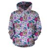 Sugar Skull Skeleton Girly Floral Pattern Print All Over Graphic 3D Hoodie For Men Women All Over 3D Printed Hoodie - 217772365b1c