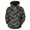 Sugar Skull Skeleton Girly Paisley Pattern Print All Over Graphic 3D Hoodie For Men Women All Over 3D Printed Hoodie - f531eab6deec