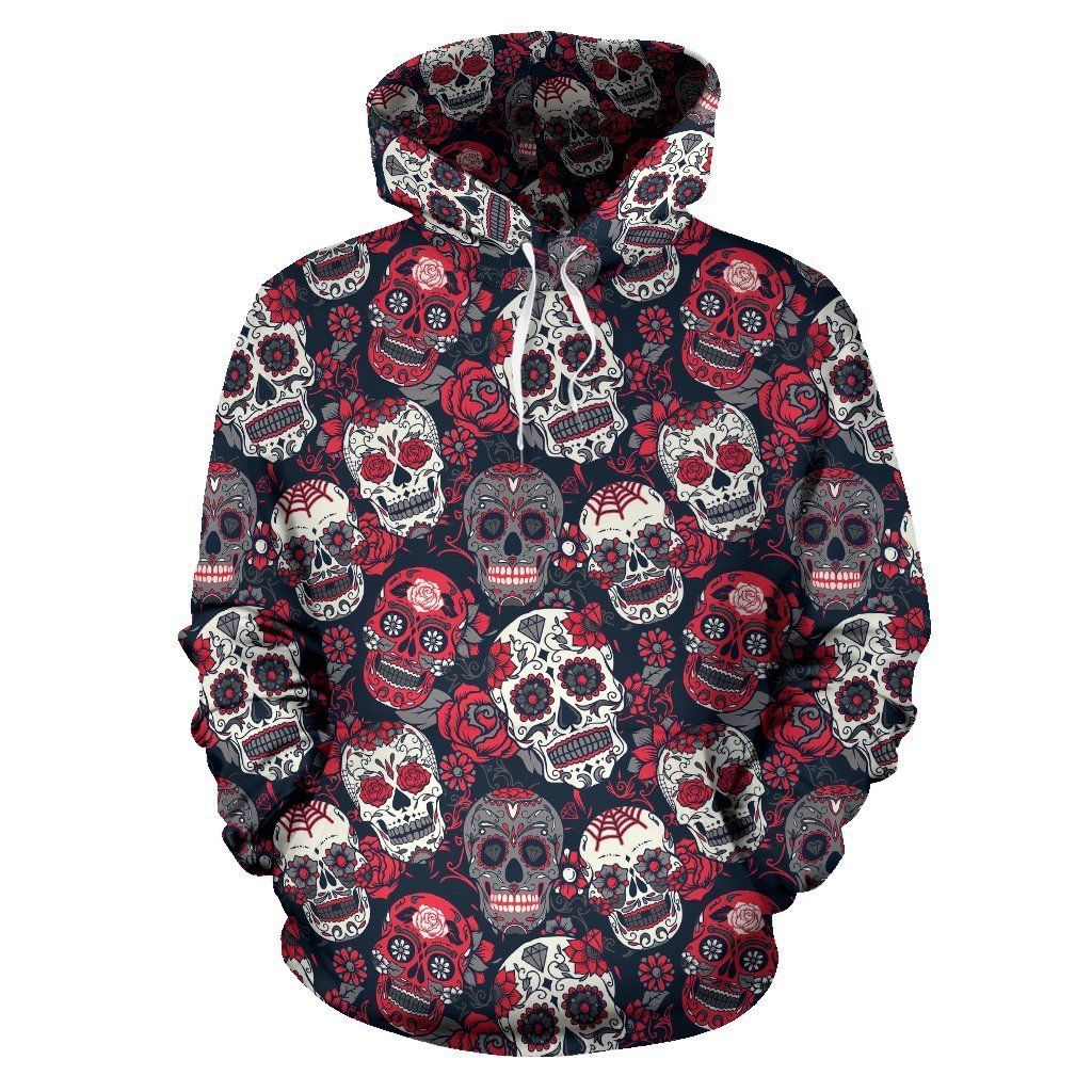 Sugar Skull Skeleton Girly Rose Floral Pattern Print All Over Graphic 3D Hoodie For Men Women All Over 3D Printed Hoodie - 152d2a73113d Sugar Skull Skeleton Girly Rose Floral Pattern Print All Over Graphic 3D Hoodie For Men Women All Over 3D Printed Hoodie - 152d2a73113d