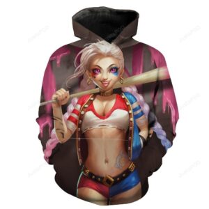 Suicide Squad Jinx 3D Hoodie For Men Women All Over 3D Printed Hoodie ï¿½ League of Legends Jinx Clothes - efc40dcc13b9