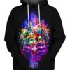 Suicide Squad Skull Joker Harley Quinn Pullover And Zippered Hoodies Custom 3D Harley Quinn Graphic Printed 3D Hoodie All Over Print Hoodie For Men For Women - 258cdff0028f