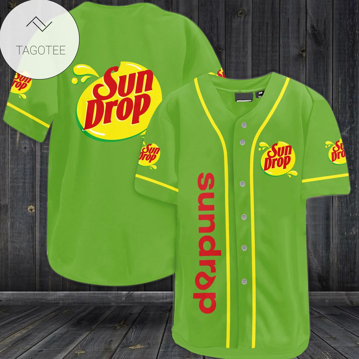 Sundrop Logo Baseball Jersey Shirt Sundrop Logo Baseball Jersey Shirt
