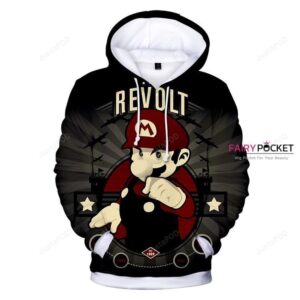 Super Mario Bros. Mario Black 3D Hoodie For Men Women All Over 3D Printed Hoodie - 8a3729f99336