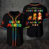 Super Mario I Don’T Get Older I Level Up Baseball Jersey Shirt
