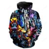Super Saiyan God Goku VS Loword Beerus Battle of Gods Dragon Ball Z 3D Hoodie For Men Women All Over 3D Printed Hoodie - 505c02999cce