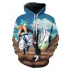 Super Saiyan God Super Saiyan Gogeta Vs Goku Black Zamasu Dragon Ball Super 3D Hoodie For Men Women All Over 3D Printed Hoodie - 809cbe9771a2