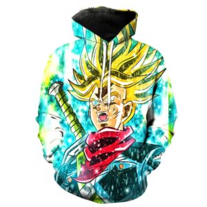 Super Saiyan Trunks V2 Dragon Ball Z Pullover And Zippered Hoodies Custom 3D Graphic Printed 3D Hoodie All Over Print Hoodie For Men For Women - fe94aad843c7
