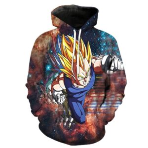 Super Saiyan Vegeta In Space Dragon Ball Z 3D Hoodie For Men Women All Over 3D Printed Hoodie - bc4d9d08442e
