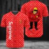 Supreme X Louis Vuitton Homer Simpson Baseball Jersey