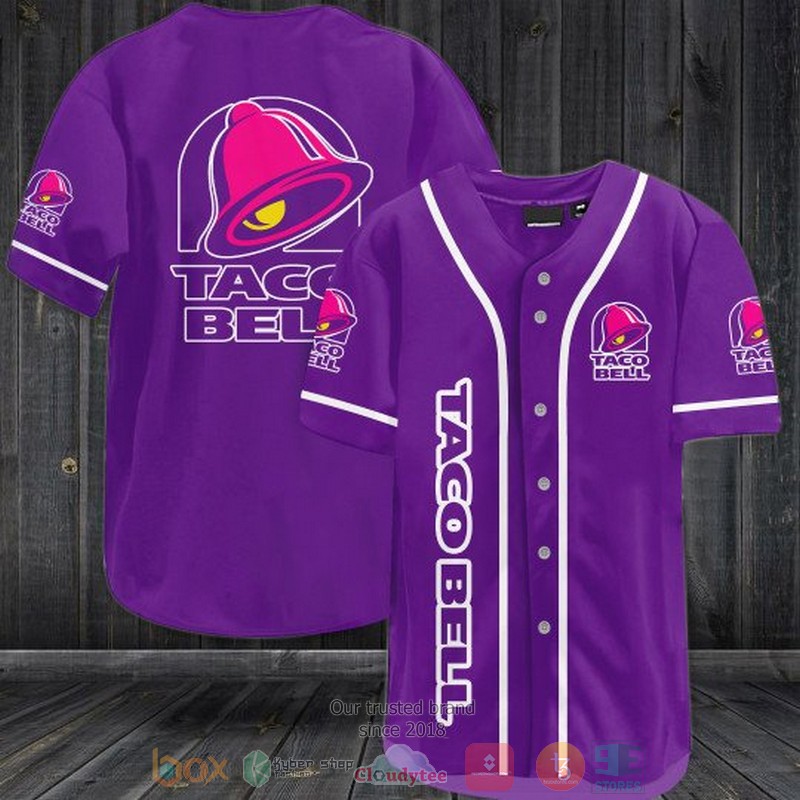 Taco Bell Purple Baseball Jersey Taco Bell Purple Baseball Jersey
