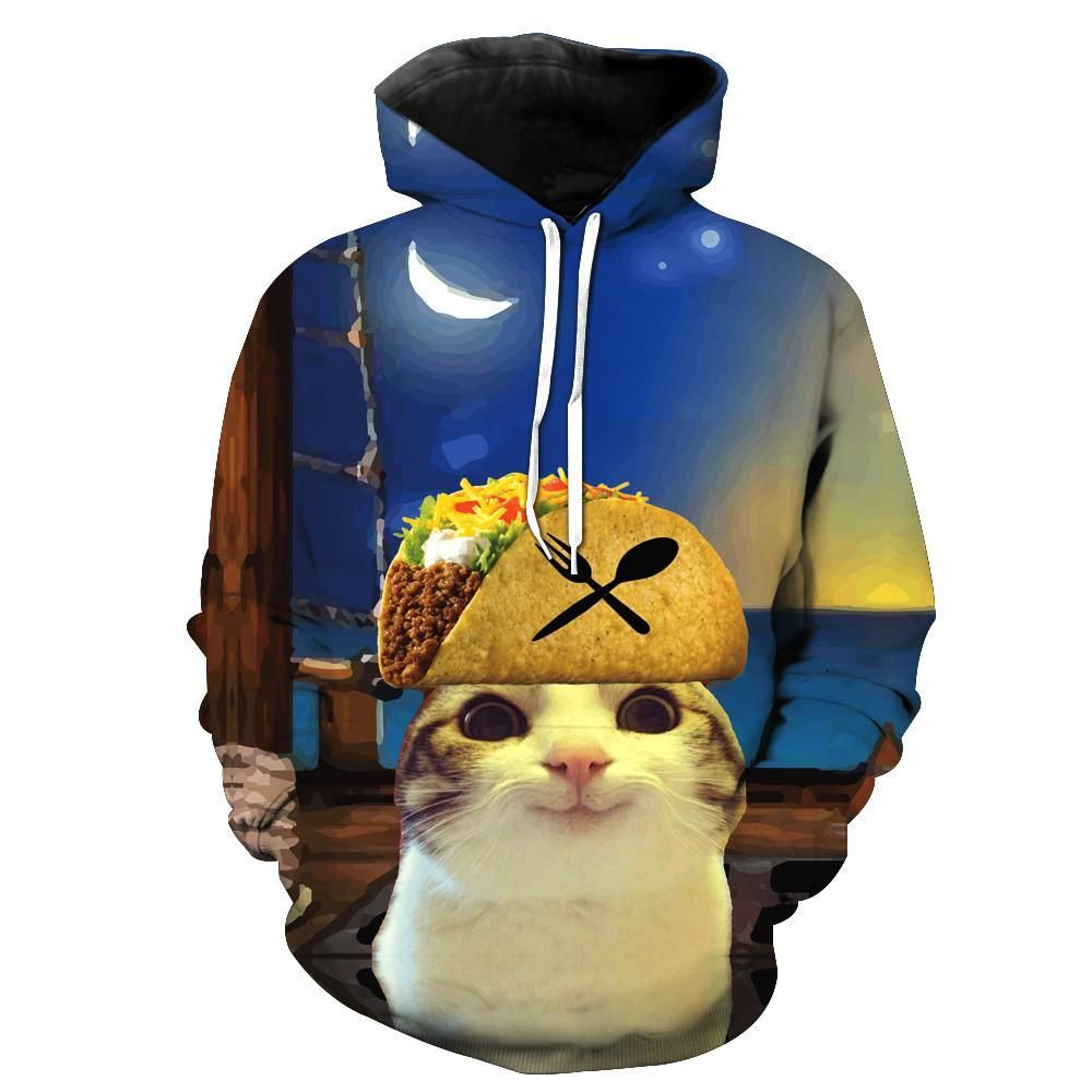 Taco Pirate Cat 3D Hoodie For Men Women All Over 3D Printed Hoodie - 2090b4f62766 Taco Pirate Cat 3D Hoodie For Men Women All Over 3D Printed Hoodie - 2090b4f62766