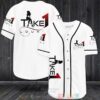 Take 1 Lounge White Baseball Jersey