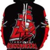 Tampa Bay Buccaneers Cool Skull Pullover And Zippered Hoodies Custom 3d Graphic Printed 3d Hoodie All Over Print Hoodie For Men For Women - bfcce62985ee