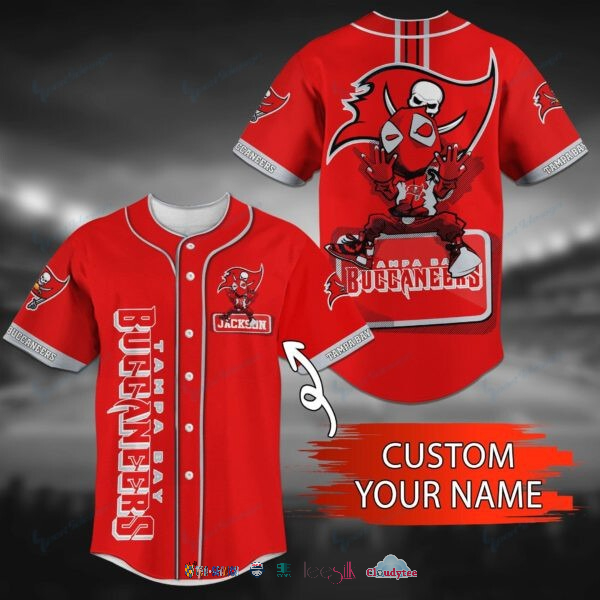 Tampa Bay Buccaneers Deadpool Personalized Baseball Jersey Shirt Tampa Bay Buccaneers Deadpool Personalized Baseball Jersey Shirt
