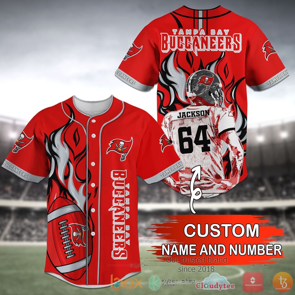 Tampa Bay Buccaneers Nfl Personalized Baseball Jersey Shirt Tampa Bay Buccaneers Nfl Personalized Baseball Jersey Shirt