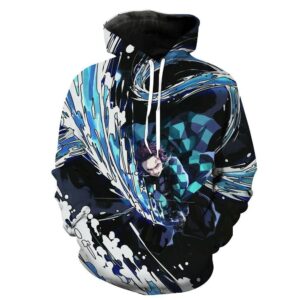 Tanjiro Water Form 3D Hoodie For Men Women All Over 3D Printed Hoodie ï¿½ Demon Slayer Tanjiro 3D Hoodie For Men Women All Over 3D Printed Hoodies - fa8457828876