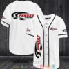 Team Penske Car Racing White Baseball Jersey