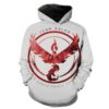 Team Valor Pokemon Go 3D Hoodie For Men Women All Over 3D Printed Hoodie � Pokemon Go Clothes - 80f9202b8618