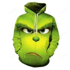 Teen 3D Hoodie For Men Women All Over 3D Printed Hoodie How the Grinch Stole Christmas Grinch Green Pullover Sweatshirt Adult - 96f0d918f907