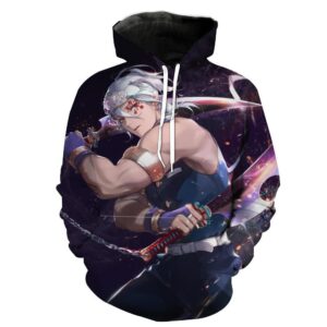 Tengen Uzui 3D Hoodie For Men Women All Over 3D Printed Hoodie ï¿½ Demon Slayer Tengen Uzui Clothes - edc9236bd683