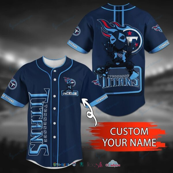 Tennessee Titans Deadpool Personalized Baseball Jersey Shirt Tennessee Titans Deadpool Personalized Baseball Jersey Shirt