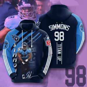 Tennessee Titans Jeffery Simmons 3D Hoodie For Men For Women - 880dc407af32