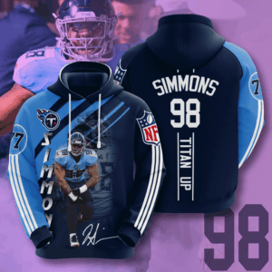 Tennessee Titans Jeffery Simmons 3D Hoodie Sweatshirt For Fans Men Women All Over Printed Hoodie - 914bc6910fd0