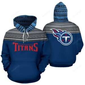 Tennessee Titans Ncaa Football Maori Tattoo Blue White 3d Hoodie For Men For Women Tennessee Titans All Over Printed Hoodie. Tennessee Titans 3d Shirt - d46c3a594716