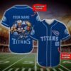 Tennessee Titans Nfl Personalized Baseball Jersey
