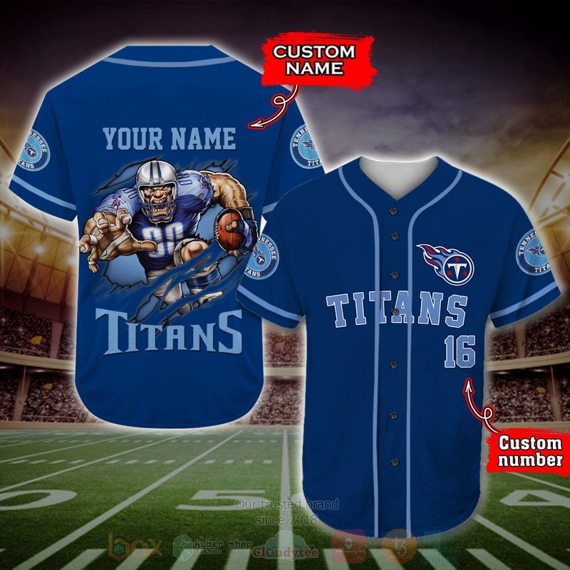 Tennessee Titans Nfl Personalized Baseball Jersey Tennessee Titans Nfl Personalized Baseball Jersey