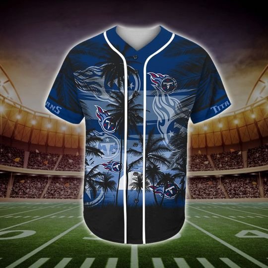 Tennessee Titans Tropical Baseball Jersey Tennessee Titans Tropical Baseball Jersey