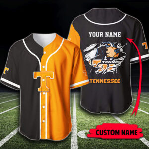 Tennessee Volunteers Custom Name Baseball Jersey