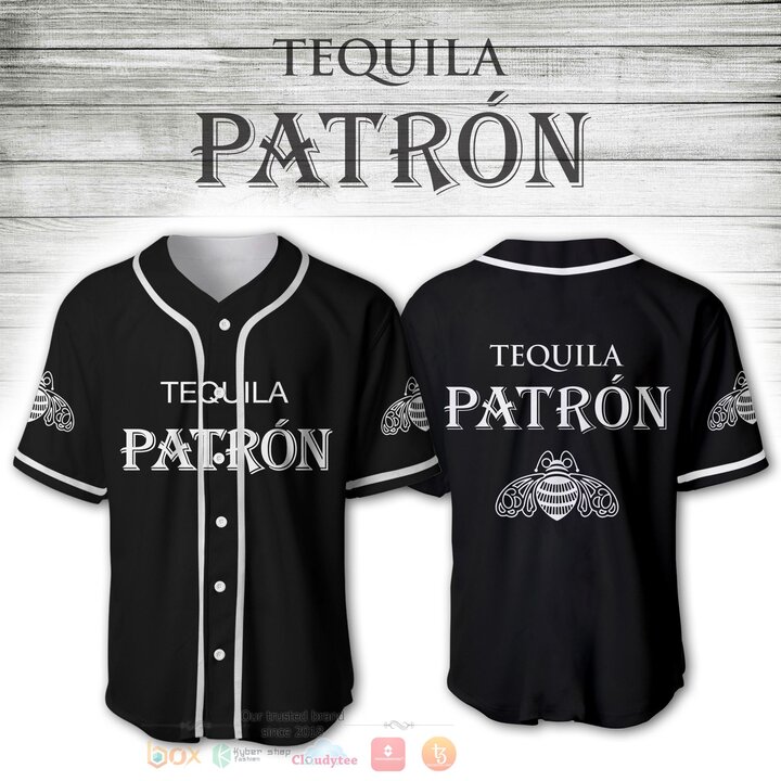 Tequila Patrón Alcohol Baseball Jersey Shirt Tequila Patrón Alcohol Baseball Jersey Shirt