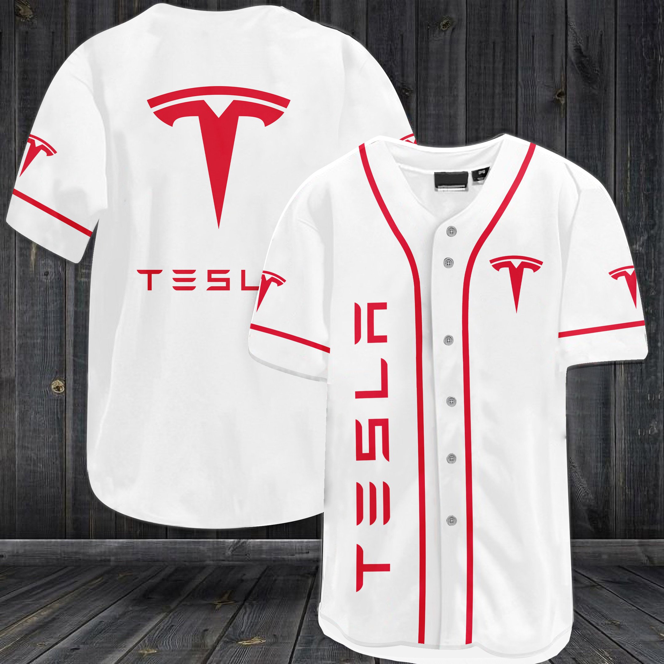 Tesla Motors Baseball Jersey Tesla Motors Baseball Jersey