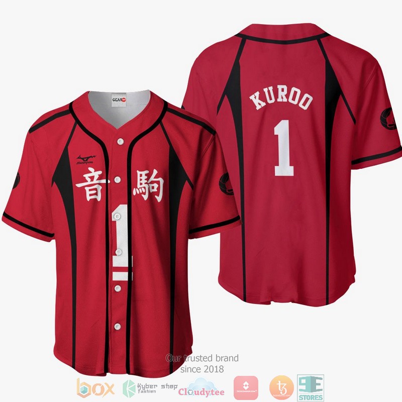 Tetsurou Kuroo 1 Haikyuu Baseball Jersey Shirt Tetsurou Kuroo 1 Haikyuu Baseball Jersey Shirt